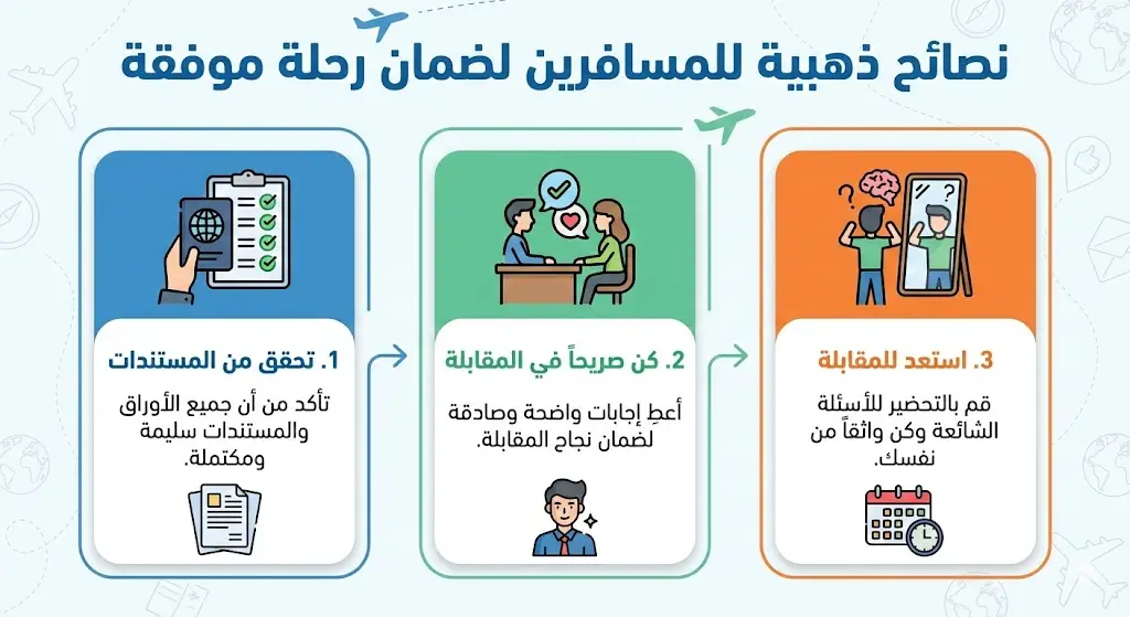 مكتب استخراج فيزا امريكا بالكويت 98021118 5 انفوجراف نصائح للمسافرين إلى امريكا